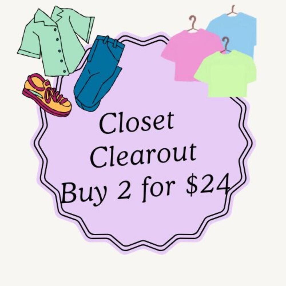 Closet Clearout:  Bundle 2 Clothings for $24